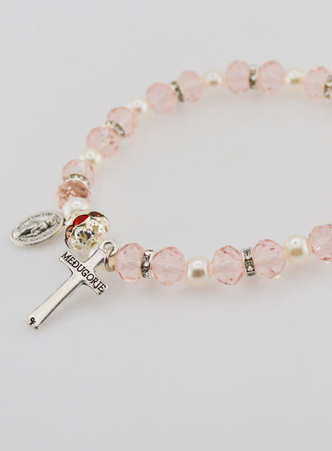 Bracelet Religieux Vierge Miraculeuse - Rose (pic 3)
