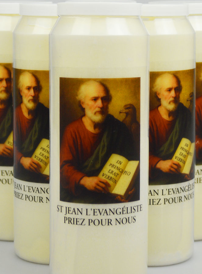 Lot de 6 Bougies de Neuvaine à Saint Jean l'Evangéliste (pic 3)