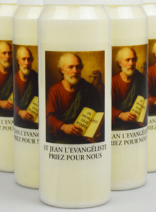 Lot de 10 Bougies de Neuvaine à St Jean Evangéliste (pic 3)