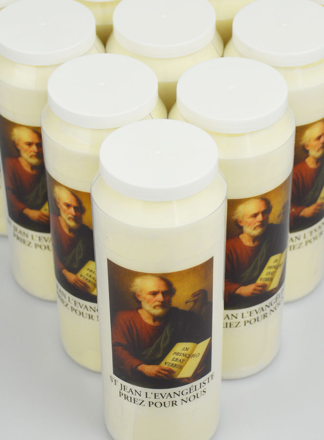 Lot de 10 Bougies de Neuvaine à St Jean Evangéliste (pic 4)