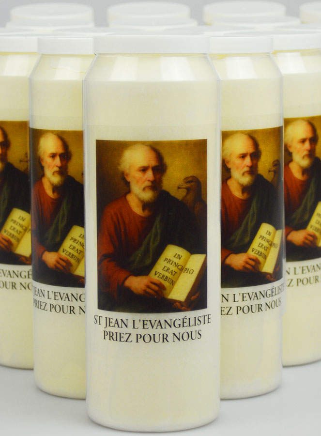 Lot de 20  Bougies de Neuvaine à St Jean Evangéliste (pic 3)