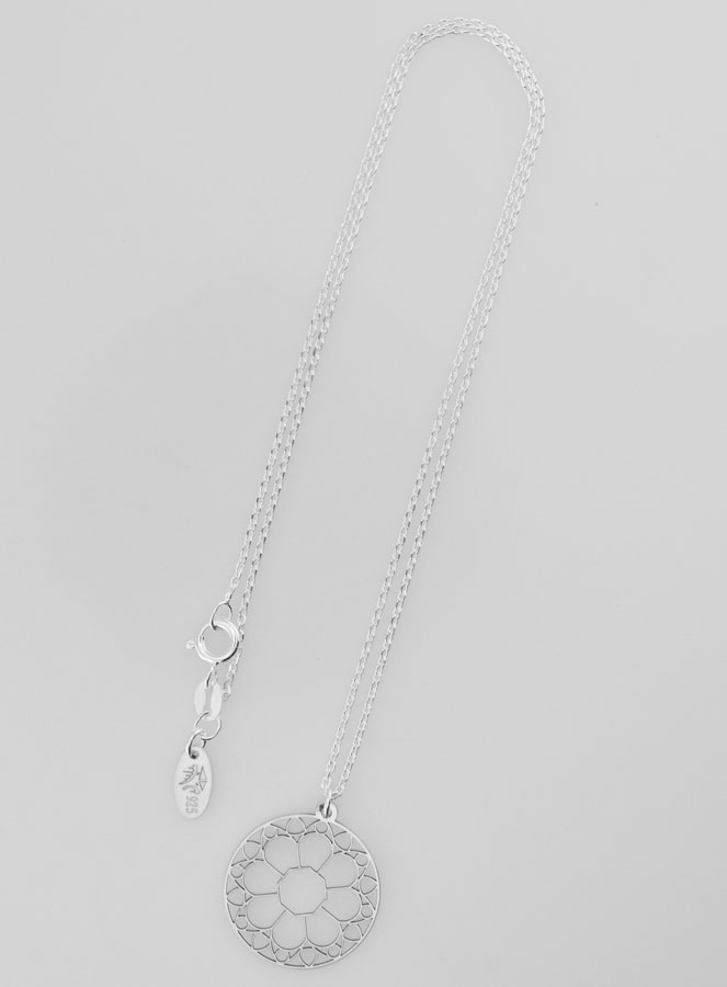 Collier Religieux Pendentif Vitrail - Argent 925 (pic 2)