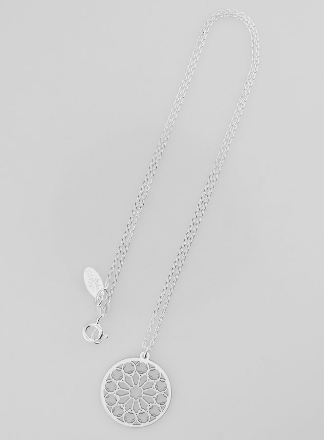 Collier Religieux Pendentif Vitrail - Argent 925 (pic 2)