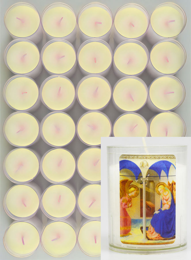 Lot de 10 Bougies Veilleuses ND de l'Annonciation (pic 1)