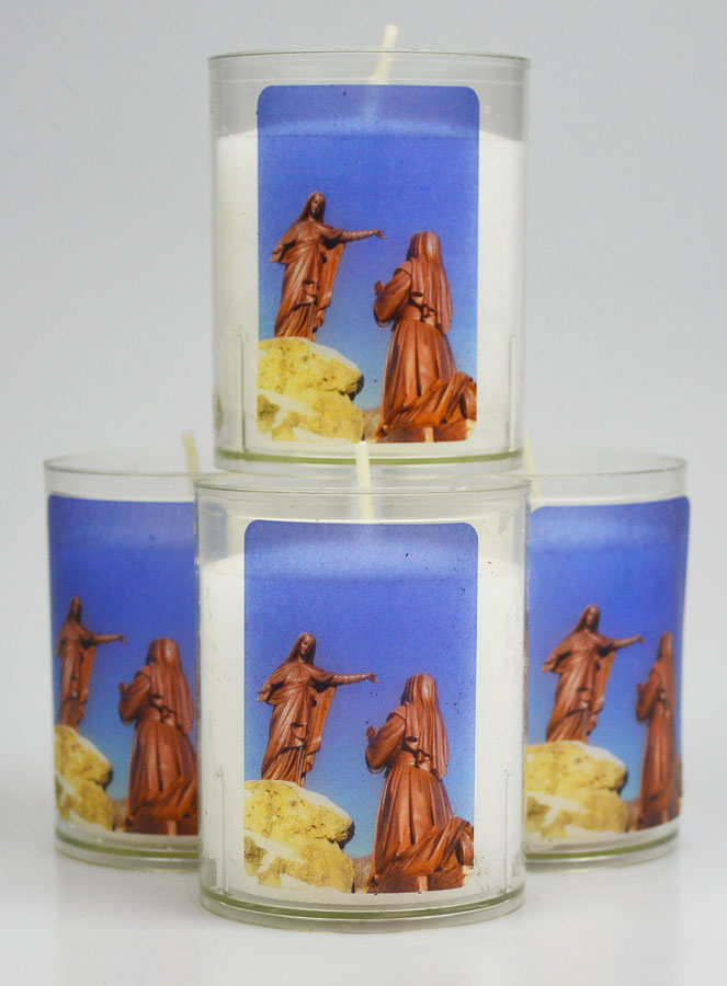 Lot de 4 Bougies Veilleuses Notre Dame du Laus (pic 1)