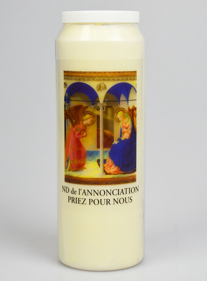 Bougie de Neuvaine à Notre Dame de l'Annonciation (pic 1)