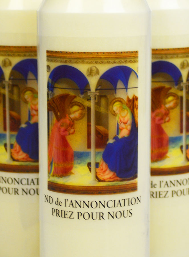 Lot de 3 Bougies de Neuvaine à Notre Dame de l'Annonciation (pic 3)