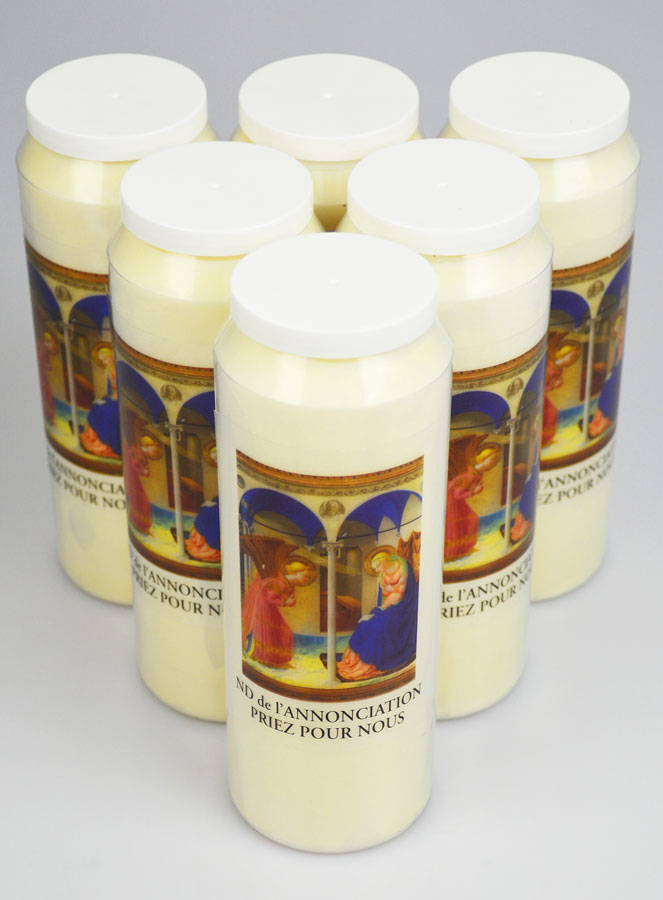 Lot de 6 Bougies de Neuvaine à Notre Dame de l'Annonciation (pic 2)