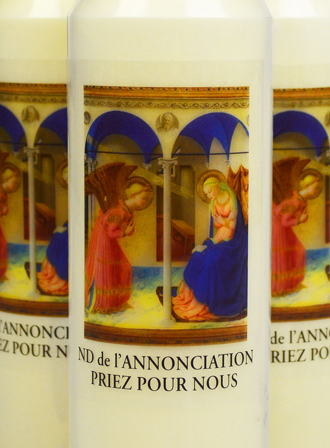Lot de 6 Bougies de Neuvaine à Notre Dame de l'Annonciation (pic 3)