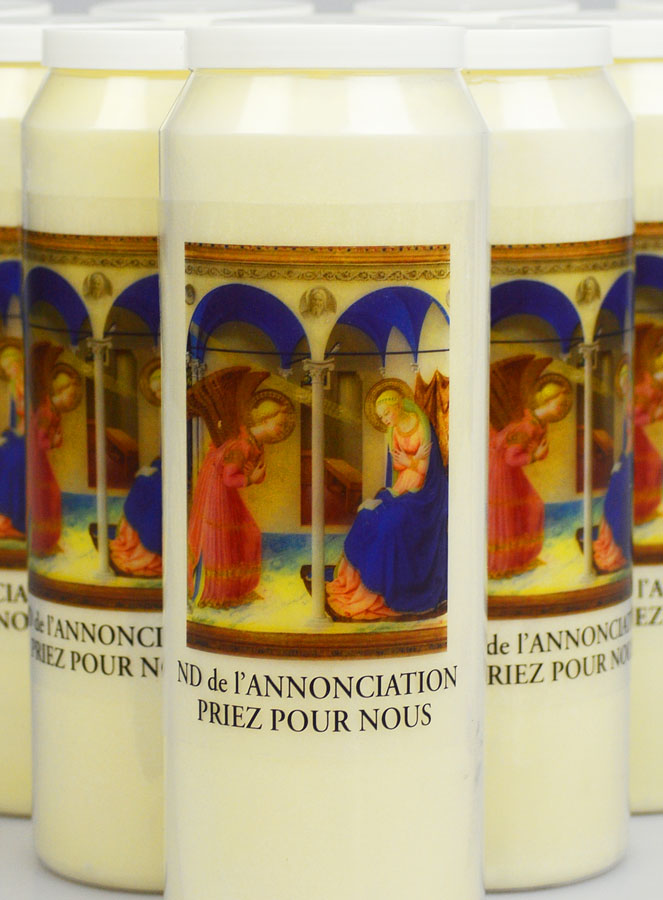 Lot de 10 Bougies de Neuvaine à Notre Dame de l'Annonciation (pic 3)