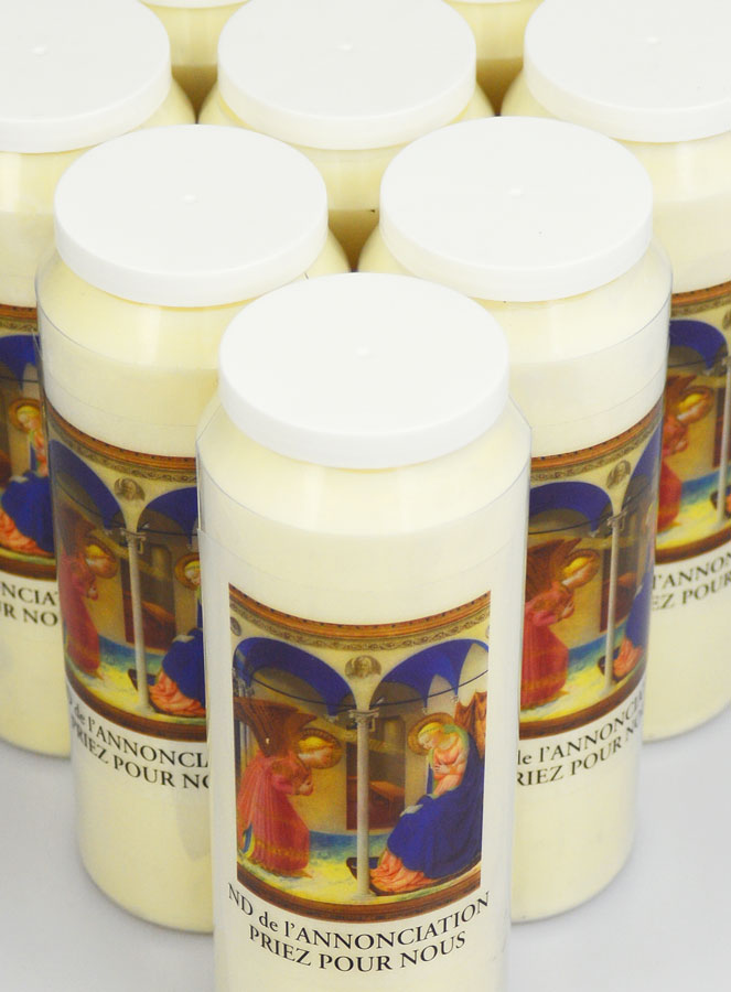 Lot de 10 Bougies de Neuvaine à Notre Dame de l'Annonciation (pic 4)