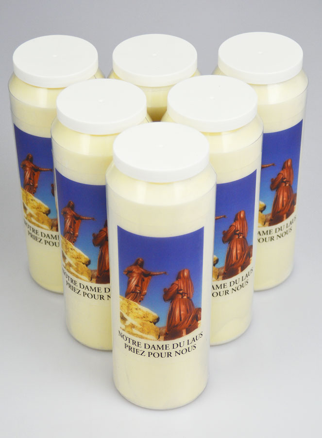 Lot de 6 Bougies de Neuvaine à Notre Dame du Laus (pic 2)