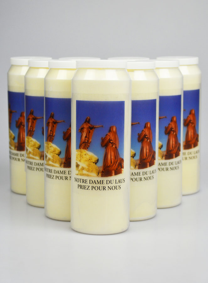 Lot de 10 Bougies de Neuvaine à Notre Dame du Laus (pic 1)
