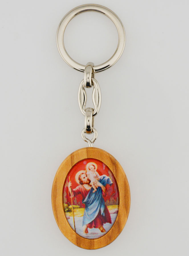 Porte-clés Saint Christophe & Christ (pic 3)