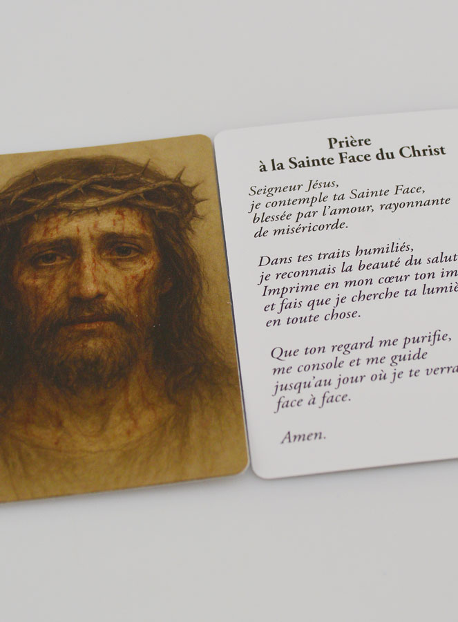 Carte de Prière à la Sainte Face du Christ (pic 4)