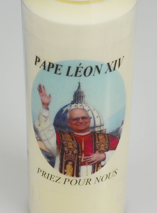 Bougie de Neuvaine au Pape Léon XIV (pic 4)