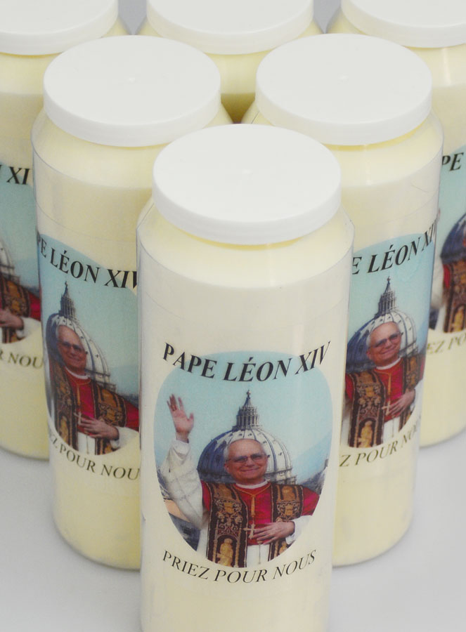 Lot de 6 Bougies de Neuvaine au Pape Léon XIV (pic 4)
