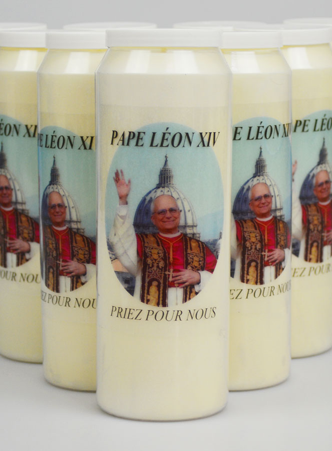 Lot de 10 Bougies de Neuvaine au Pape Léon XIV (pic 3)