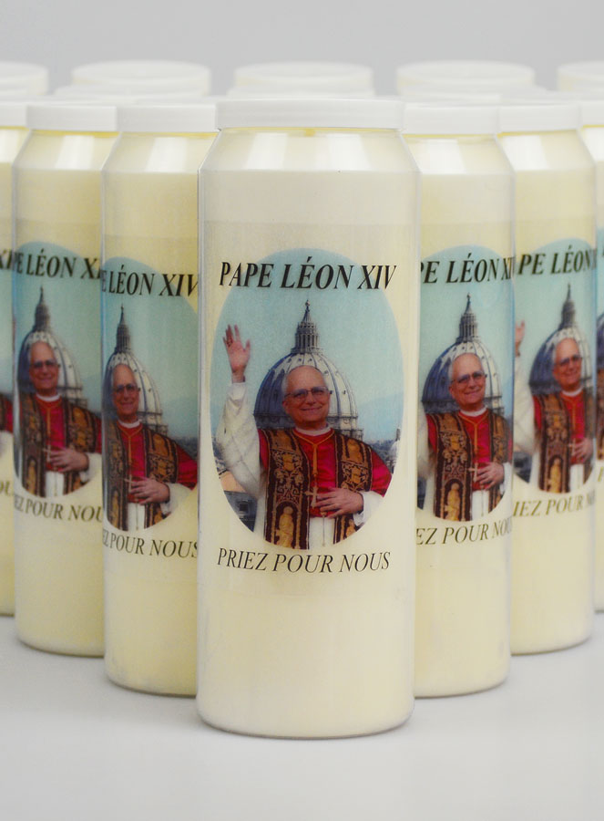 Lot de 20 Bougies de Neuvaine au Pape Léon XIV (pic 3)