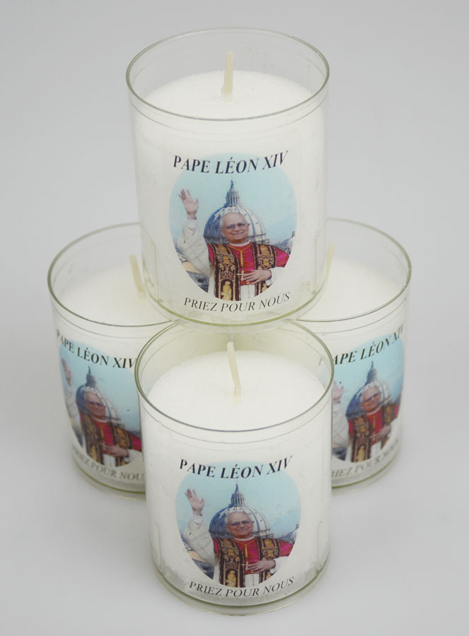 Lot de 4 Bougies Veilleuses Pape Léon XIV (pic 2)