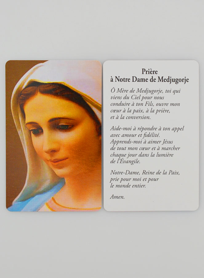 Carte de Prière à Notre Dame de Medjugorje (pic 3)