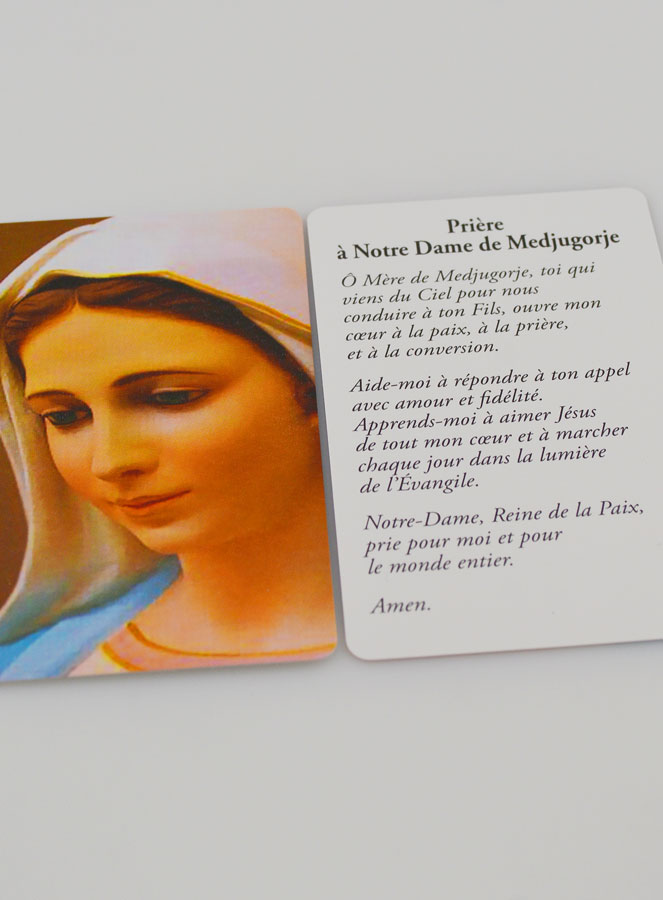 Carte de Prière à Notre Dame de Medjugorje (pic 4)