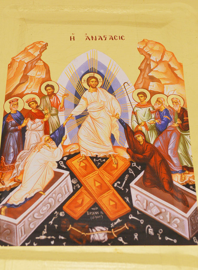 Icône de Jésus - La Résurrection 24cm (pic 2)