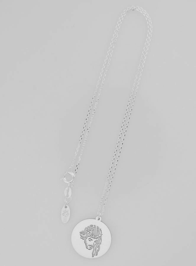 Médaille + Chaîne en Argent - Jésus Christ 20mm (pic 2)