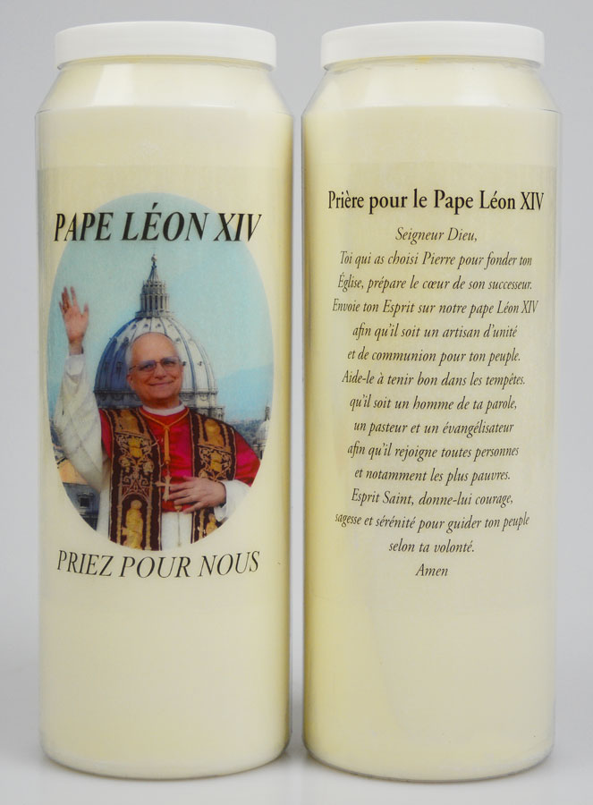 Bougie de Neuvaine au Pape Léon XIV + Prière (pic 1)