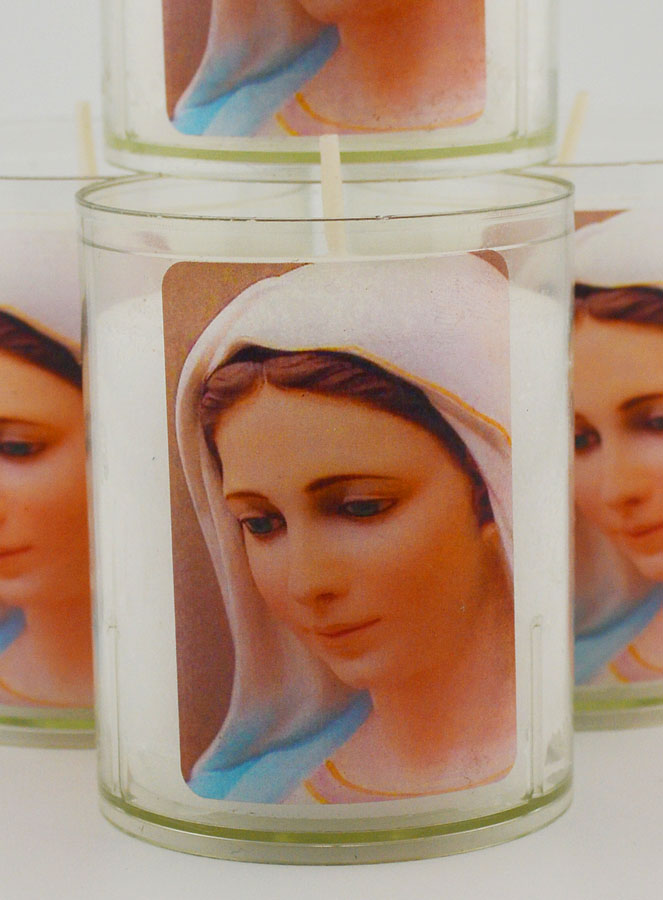 Lot de 4 Bougies Veilleuses ND de Medjugorje (pic 3)