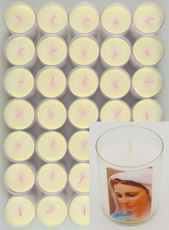 Lot de 24 Bougies Veilleuses ND de Medjugorje (pic 2)