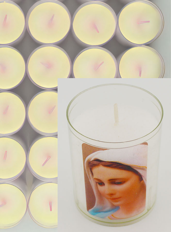 Lot de 24 Bougies Veilleuses ND de Medjugorje (pic 4)