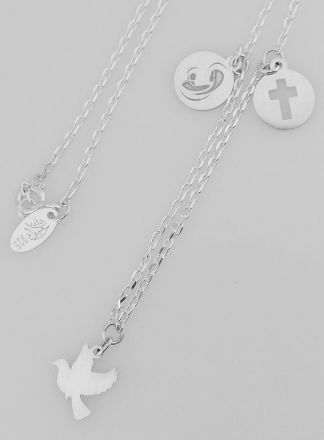 Collier Religieux Trilogie Céleste - Argent 925 (pic 4)