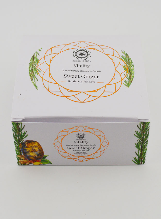 Bougie Parfumée Aromathérapie - Gingembre & Oeil de Tigre (pic 4)