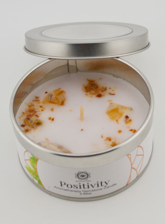 Bougie Parfumée Aromathérapie - Thé Vert & Citrine (pic 2)