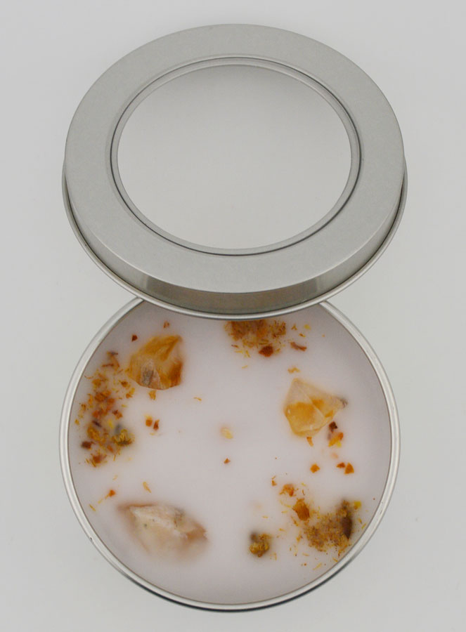 Bougie Parfumée Aromathérapie - Thé Vert & Citrine (pic 3)