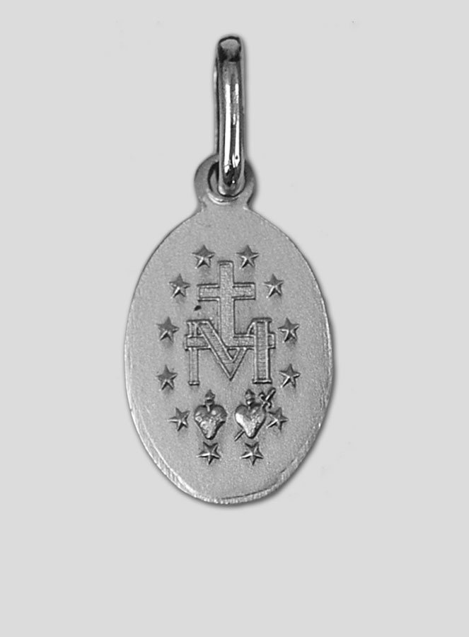 Médaille Miraculeuse Argent Massif 9mm (pic 3)
