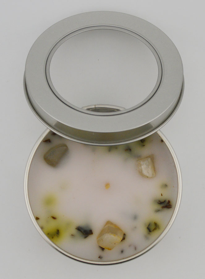 Bougie Parfumée Aromathérapie - Pierre de Lune & Menthe (pic 3)
