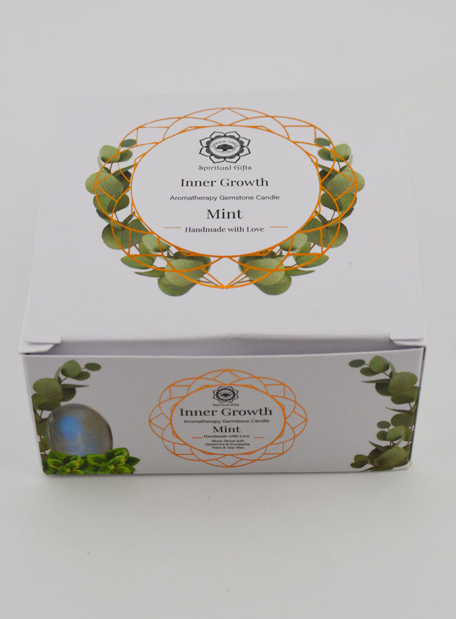 Bougie Parfumée Aromathérapie - Pierre de Lune & Menthe (pic 4)