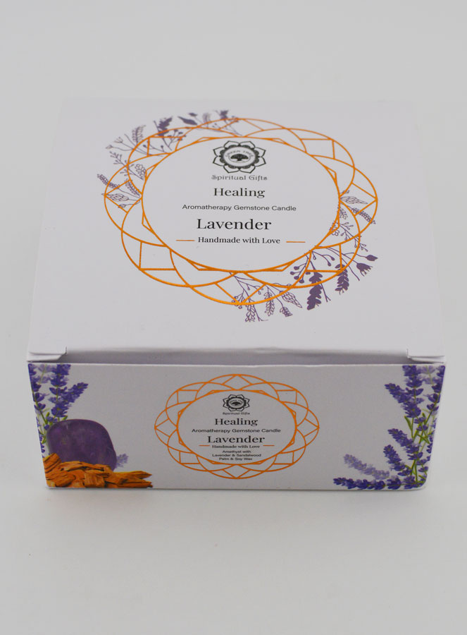 Bougie Parfumée Aromathérapie - Aventurine Verte & Patchouli (pic 4)