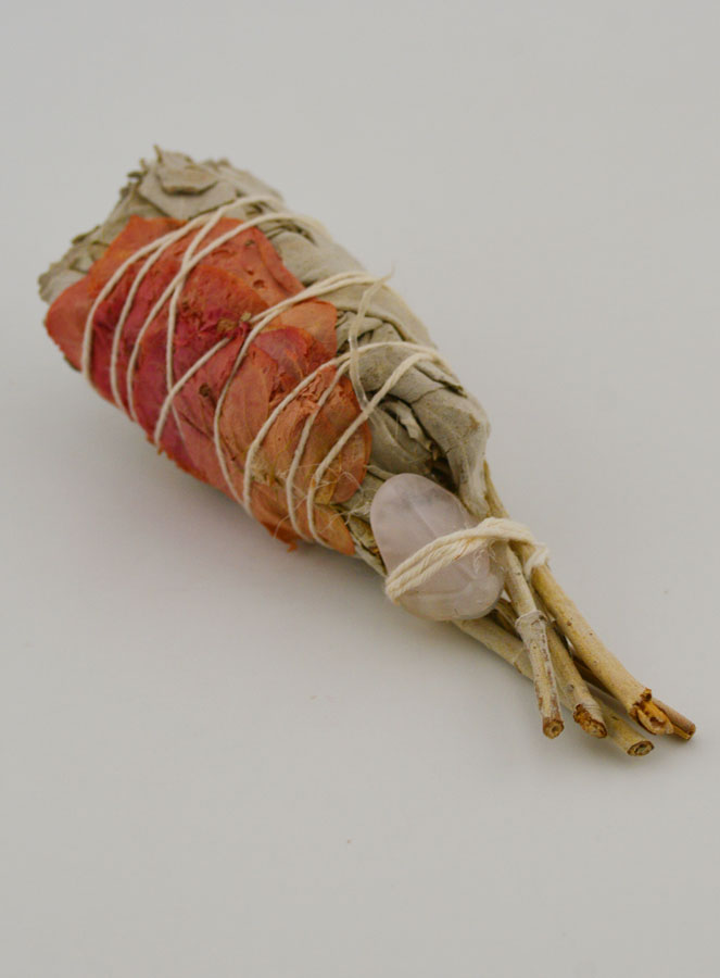 Sauge Blanche, Rose et Quartz Rose - Torche 20-25g (pic 2)
