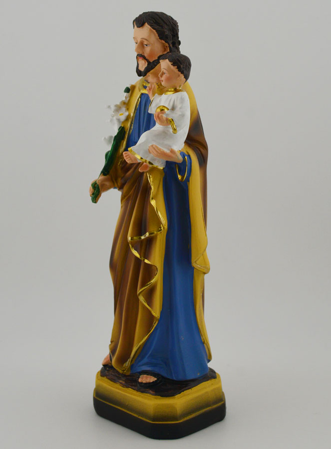 Statue De Saint Joseph Pour Vendre Sa Maison - Résine, 8,9 Cm - Avec Sac D'enterrement Et Carte De Prière