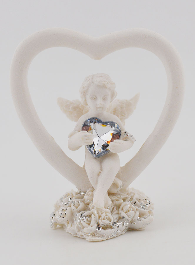 Statue Coeur Ange-Gardien - 6cm (pic 1)