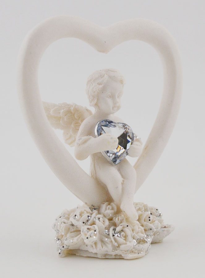 Statue Coeur Ange-Gardien - 6cm (pic 3)