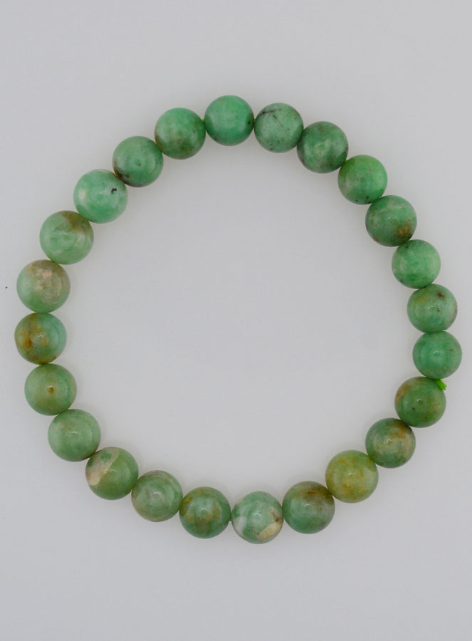 Bracelet en Pierres d'Emeraude AA - 8mm (pic 1)