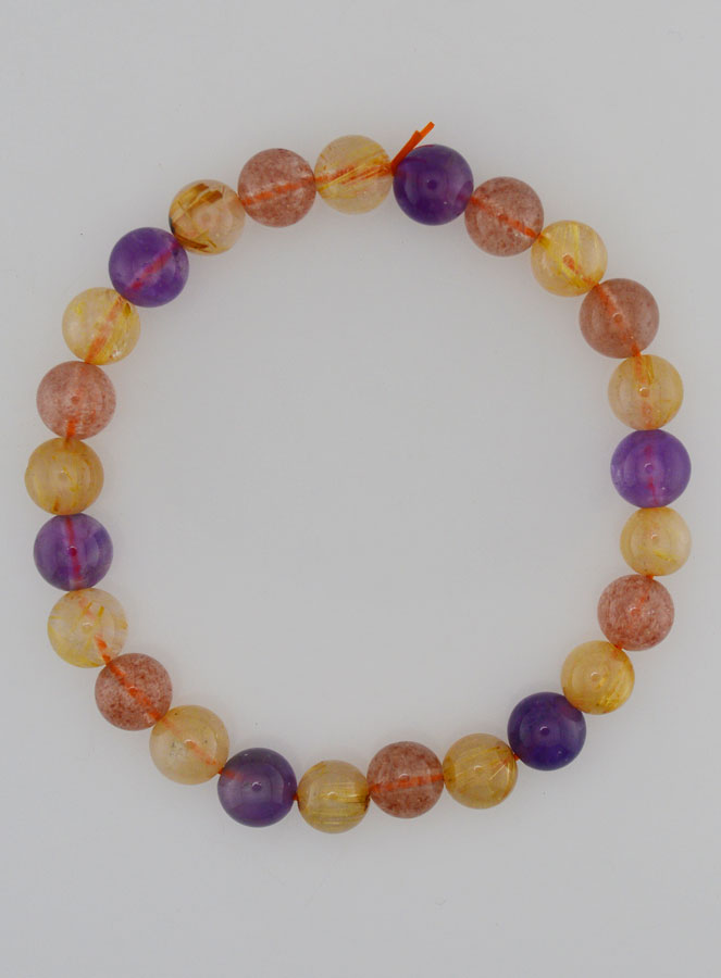Bracelet en Pierres Naturelles Super Seven - 7mm (pic 1)