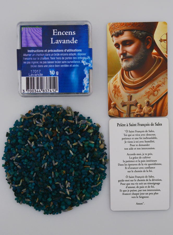 Encens Religieux Lavande + Prière St François de Sales (pic 1)