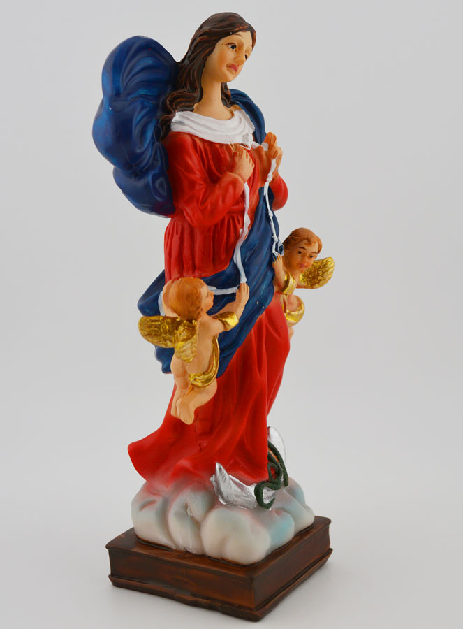 Statue Religieuse Marie qui Défait les Noeuds - 15cm (pic 3)