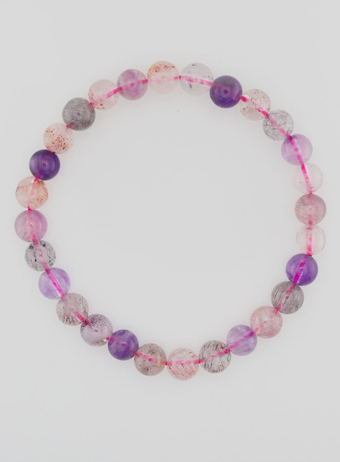 Bracelet en Pierres Naturelles Super Seven AAA - 7-8mm (pic 1)