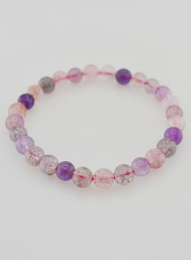 Bracelet en Pierres Naturelles Super Seven AAA - 7-8mm (pic 2)